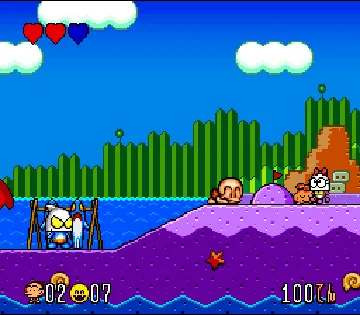 Super Genjin 2 (Japan) screen shot game playing